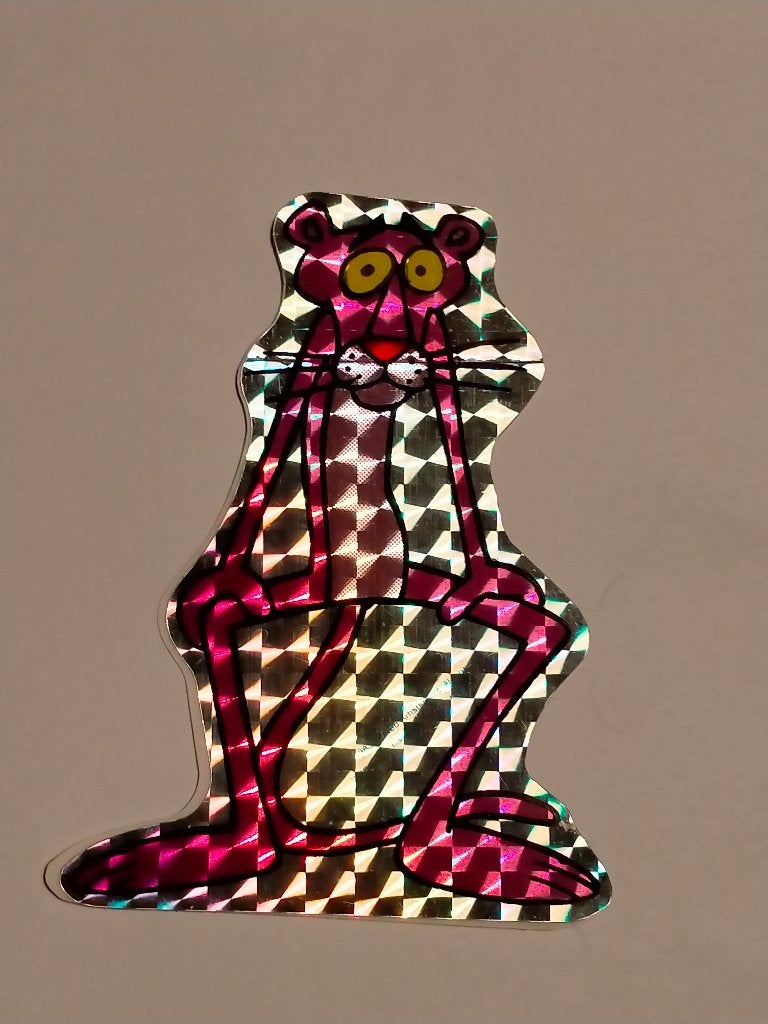 The Pink Panther de roze Panter vintage logo sticker, Ophalen of Verzenden, Gebruikt, Overige typen