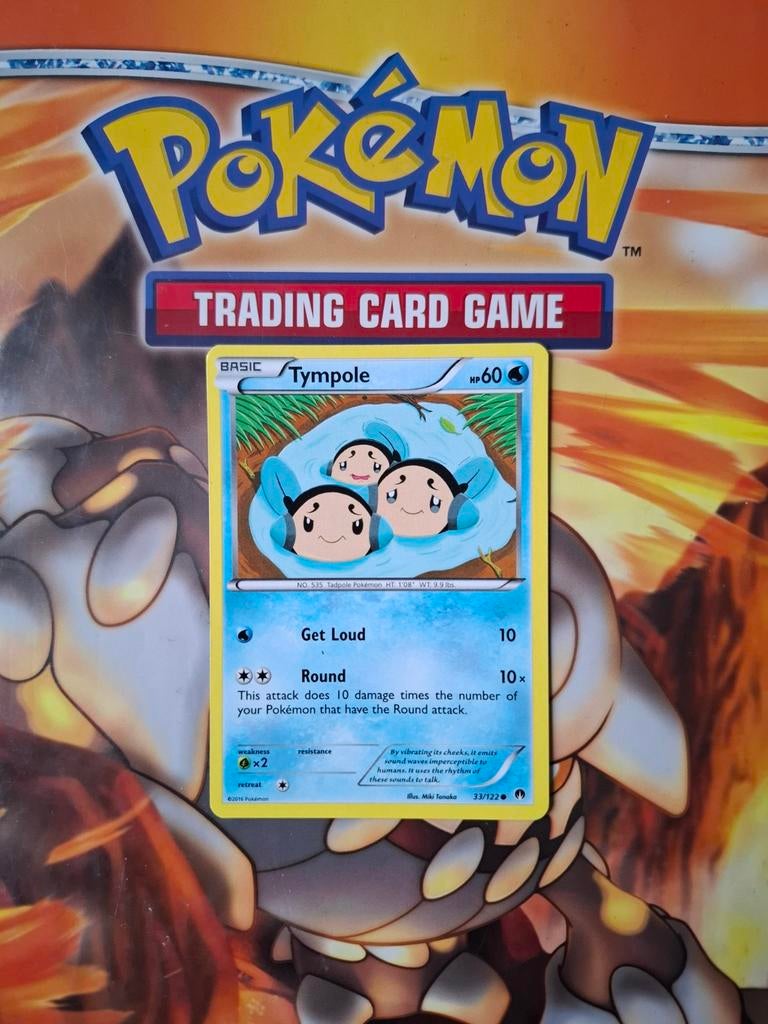 Tympole 33/122 XY Breakpoint pokemon kaart, Ophalen of Verzenden, Gebruikt, Losse kaart