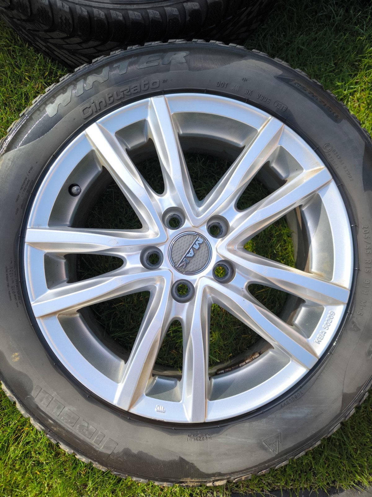 MAK velgen + winterband 16 inch, Ophalen, 16 inch, 205 mm, Winterbanden