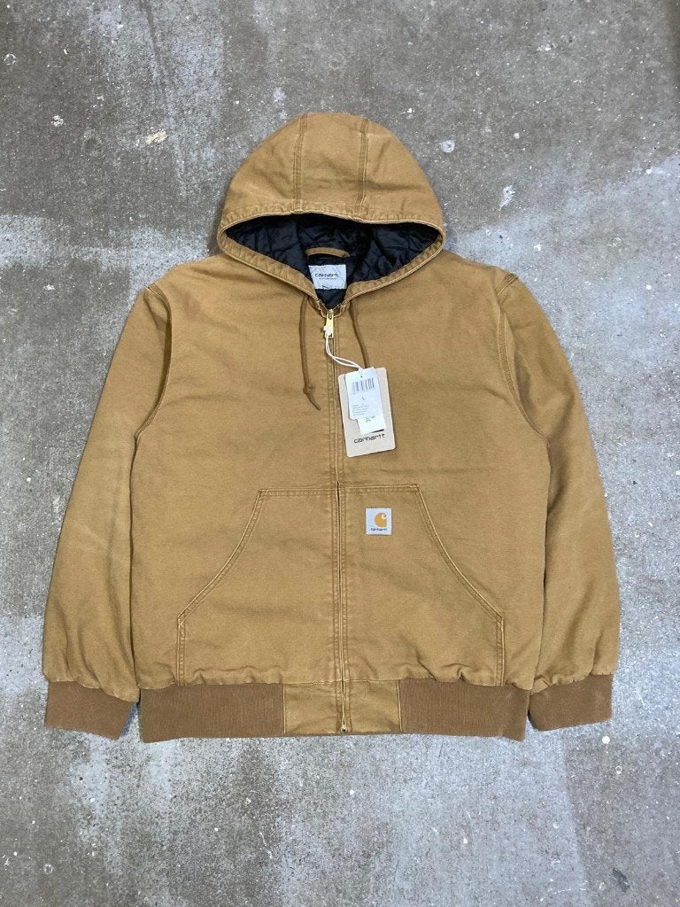 2000s Y2K Carhartt OG Active Jacket - L - Hamilton Brown-New, Maat 52/54 (L), Bruin, Carhartt, Nieuw