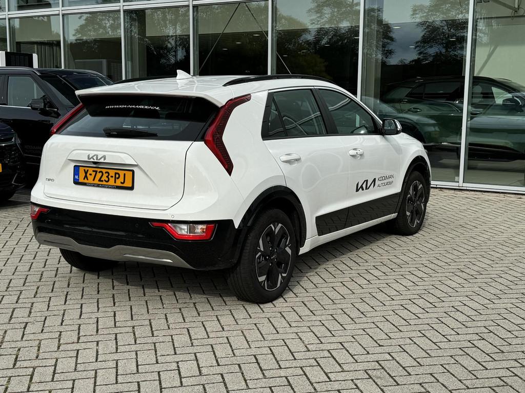 Kia Niro EV DynamicLine 64.8 kWh | cruise control | Apple ca, Auto's, Kia, Stof, Gebruikt, 750 kg, Wit