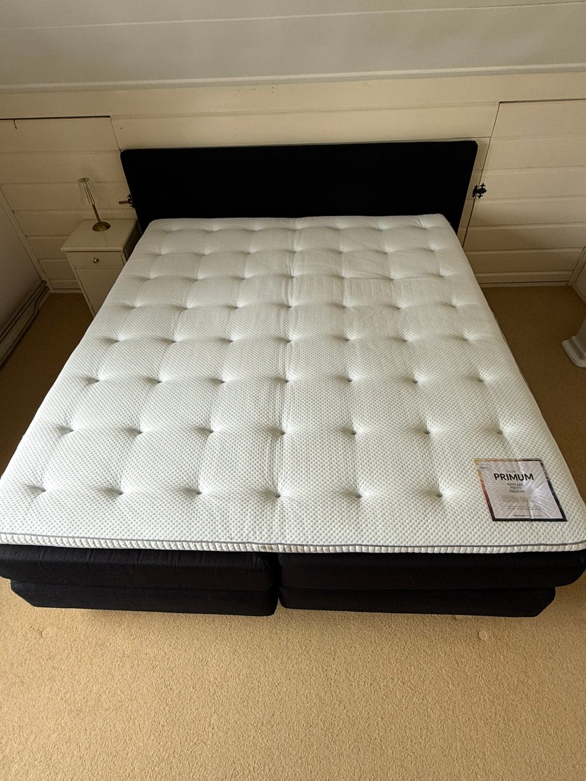 Boxspring 180-210 gratis - topper nieuw 250 euro, Ophalen, 210 cm, Tweepersoons, Zo goed als nieuw