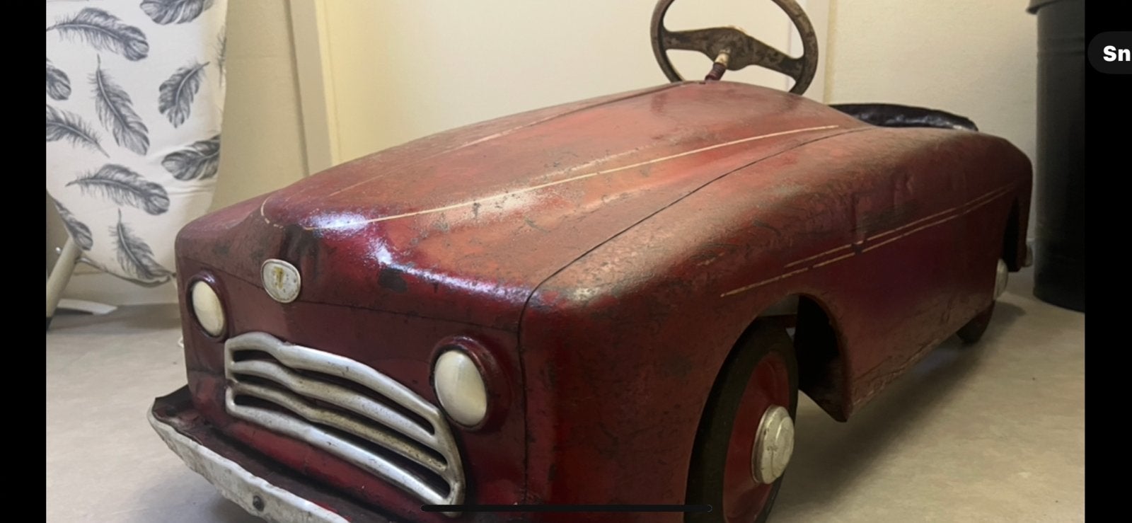 Trapauto EUREKA Simca sport antiek zeldzaam, Ophalen