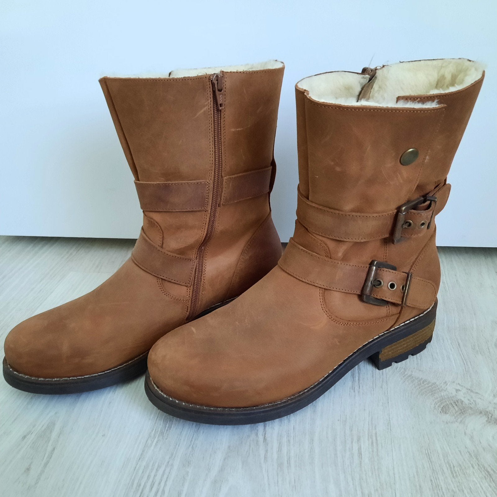 Landrover warme leren winterlaarzen - maat 42, Kleding | Dames, Bruin, Lage of Enkellaarzen, Nieuw, Ophalen of Verzenden