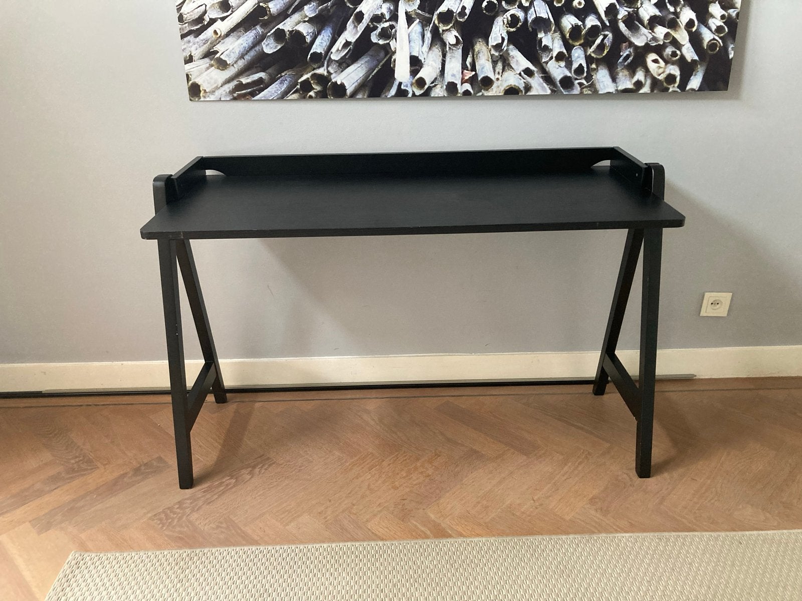 Zwart design bureau - Modern en functioneel, Huis en Inrichting, Ophalen, Gebruikt, Hout, Overige merken