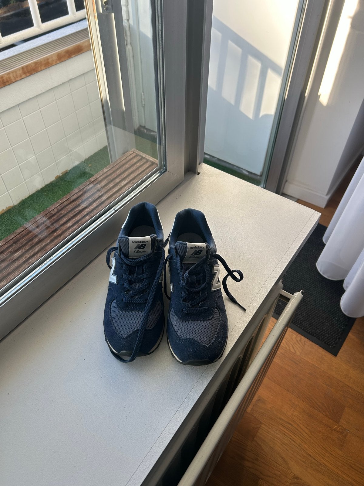 New Balance 574 sneakers - Maat 8, Ophalen of Verzenden, Gedragen, Blauw, Sneakers of Gympen