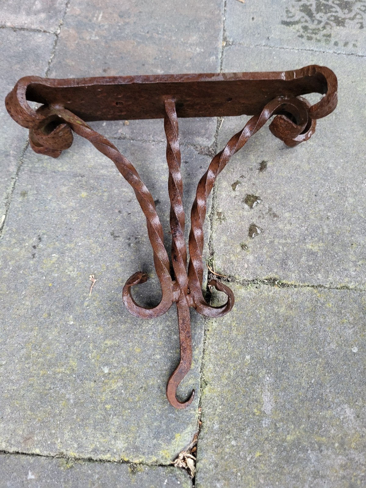 Antieke Smeedijzeren Haak / Muurbeugel, Ophalen of Verzenden