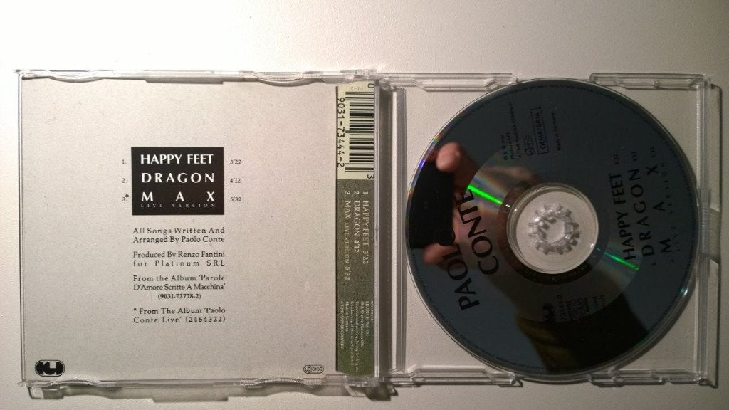 Paolo Conte - Happy Feet, Cd's en Dvd's, Cd Singles, Ophalen of Verzenden, Zo goed als nieuw, Jazz en Blues