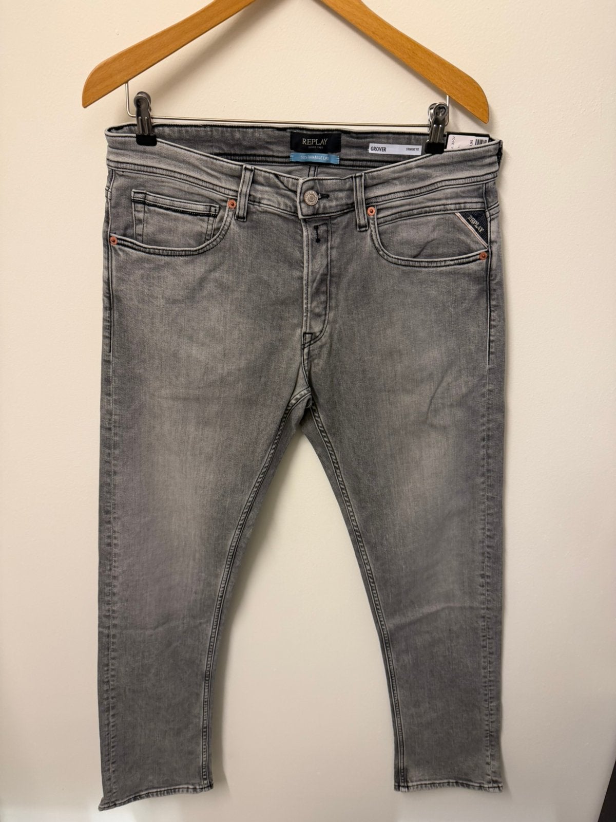 Nieuwe Replay Grover heren jeans 33-32, Verzenden, Nieuw, Blauw, W33 - W34 (confectie 48/50)