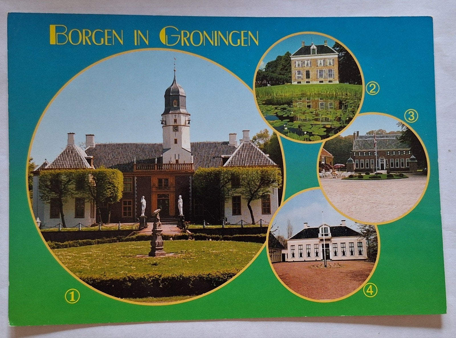 Ansichtkaart Borgen in Groningen - Fraeylemaborg, Menkemabog, Ophalen of Verzenden