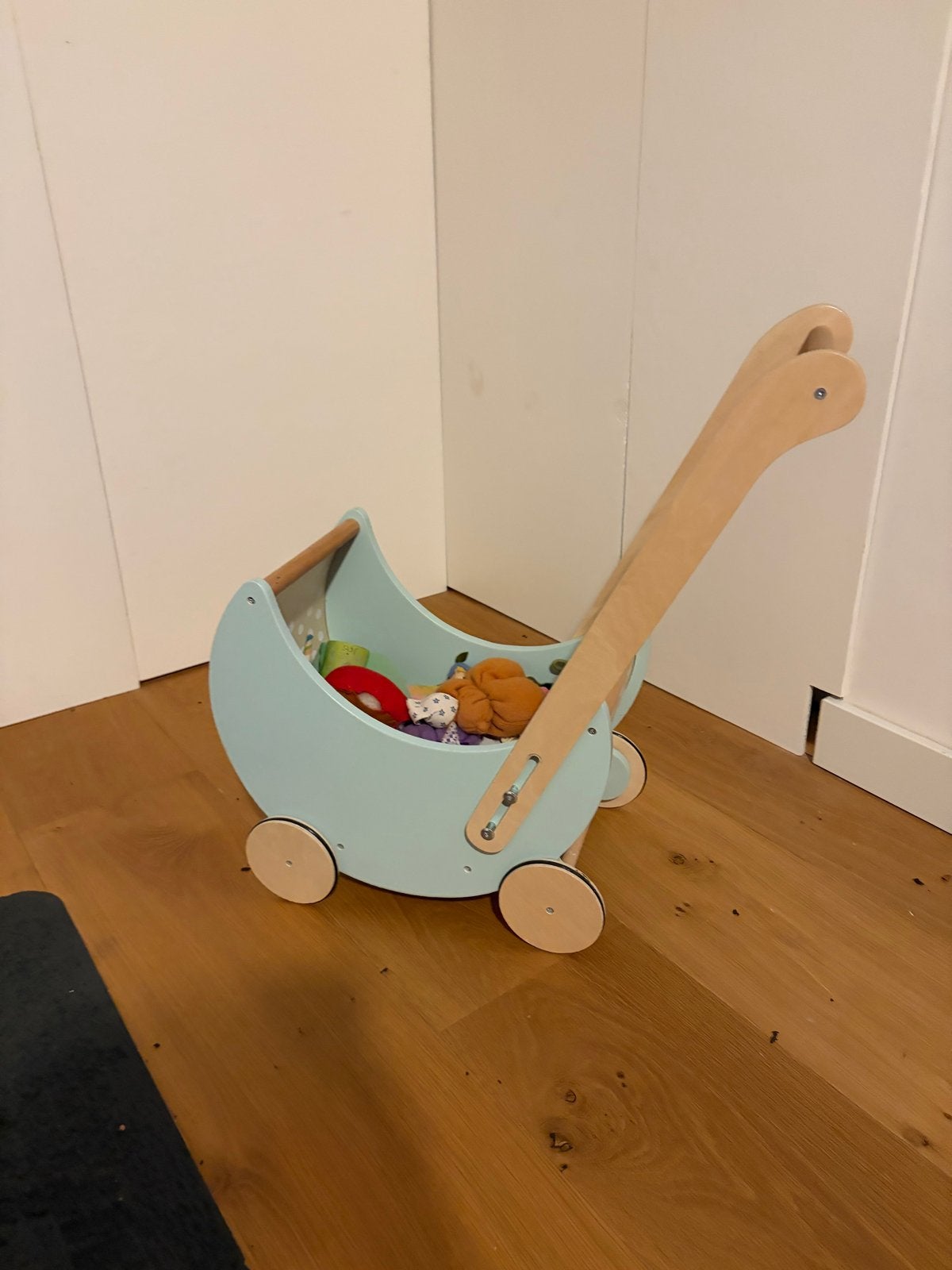 Hema houten poppenwagen - Zo goed als nieuw, Kinderen en Baby's, Ophalen, Zo goed als nieuw, Overige typen