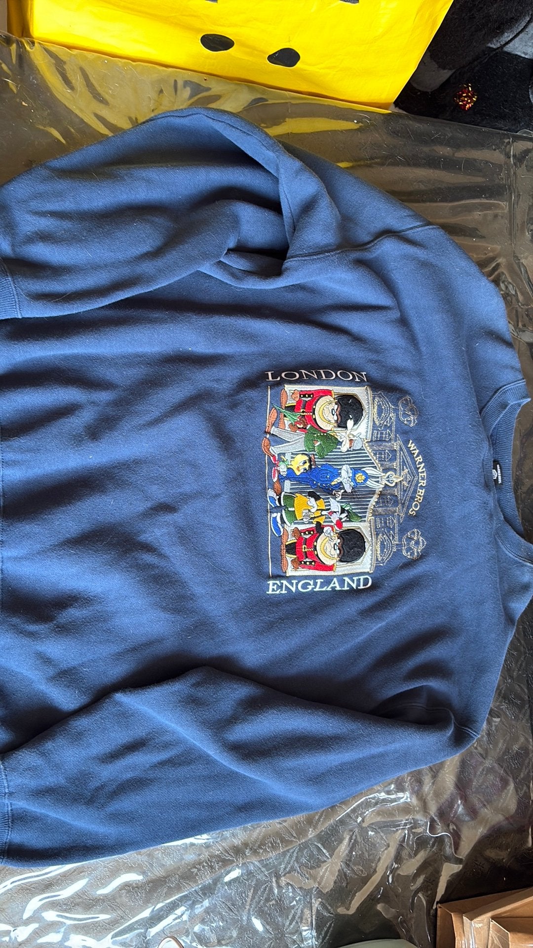 Vintage 1997 originele Looney Tunes trui maat L, Kleding | Heren, Ophalen of Verzenden, Gedragen