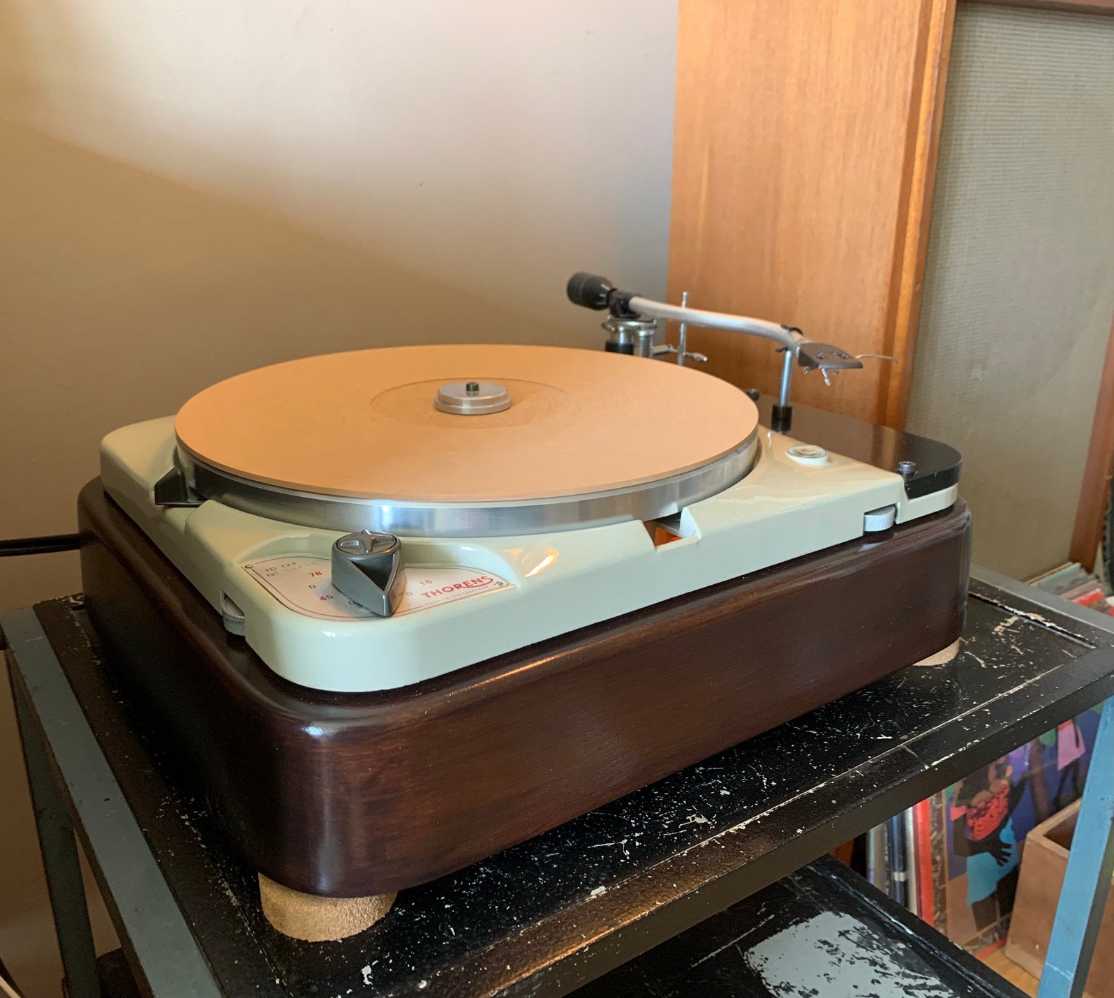 Thorens td124, Thorens, Pitch-regelaar, Ophalen of Verzenden, Zo goed als nieuw