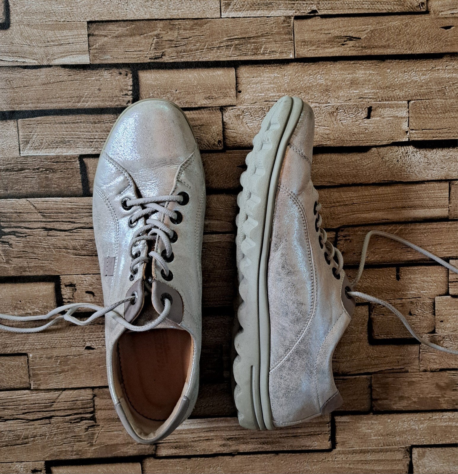 Hartjes XS - zilverkleurige leren sneakers - maat 40, Kleding | Dames, Schoenen, Hartjes XS, Overige kleuren, Verzenden, X