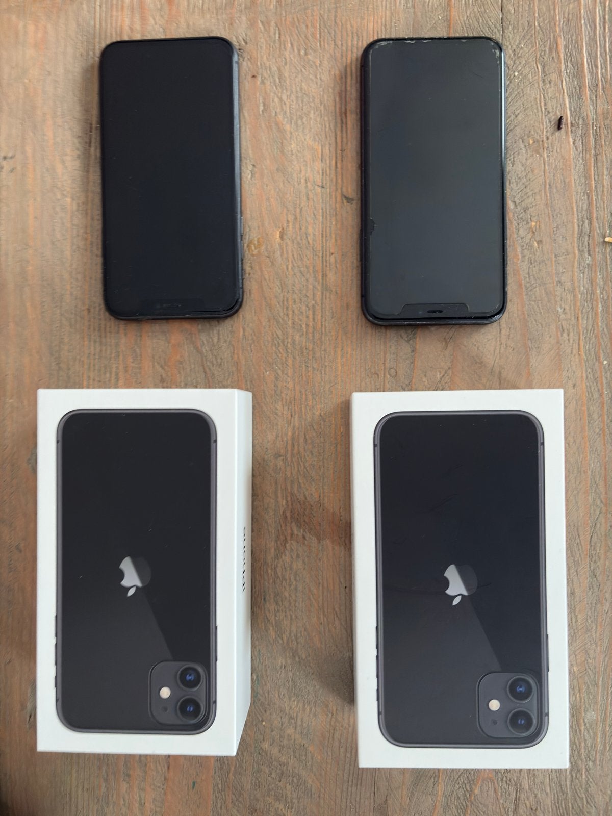 2x iPhone 11 Zwart met hoesjes en originele doos, Telecommunicatie, Mobiele telefoons | Apple iPhone, Gebruikt, Zwart, 64 GB, Zonder simlock