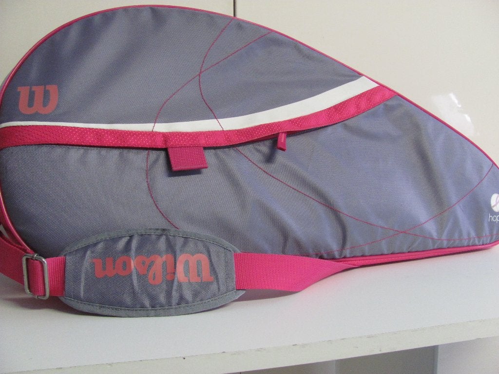 grijs roze Wilson tennistas _Hope_ met schouderband, Ophalen of Verzenden, Zo goed als nieuw, Tas, Wilson