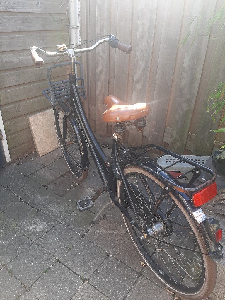 Zwarte fiets 128 inch, Terugtraprem, Gebruikt, Sparta pickup, Ophalen of Verzenden
