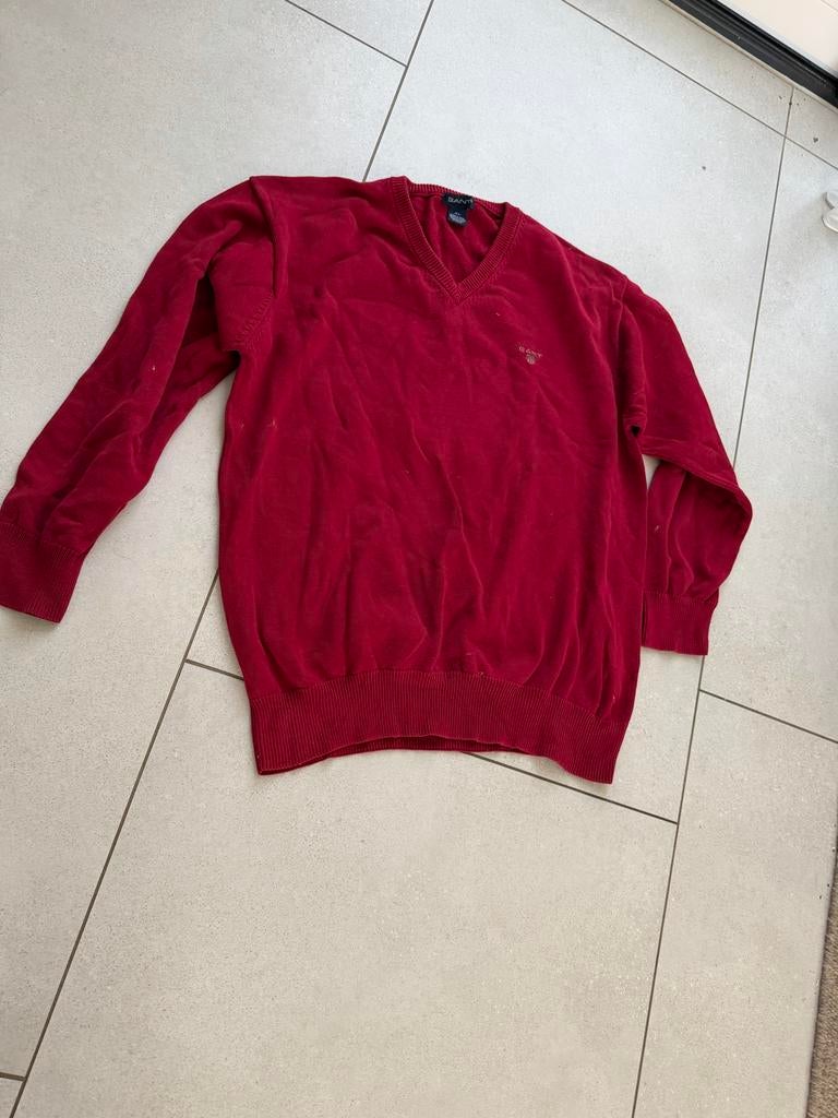 Gant herentrui rood XL - Zo goed als nieuw, Kleding | Heren, Truien en Vesten, Ophalen of Verzenden, Zo goed als nieuw, Maat 56/58 (XL)