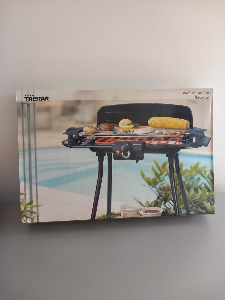 Tristar Barbecue de Luxe - Elektrische BBQ, Tuin en Terras, Barbecue-accessoires, Nieuw, Ophalen of Verzenden