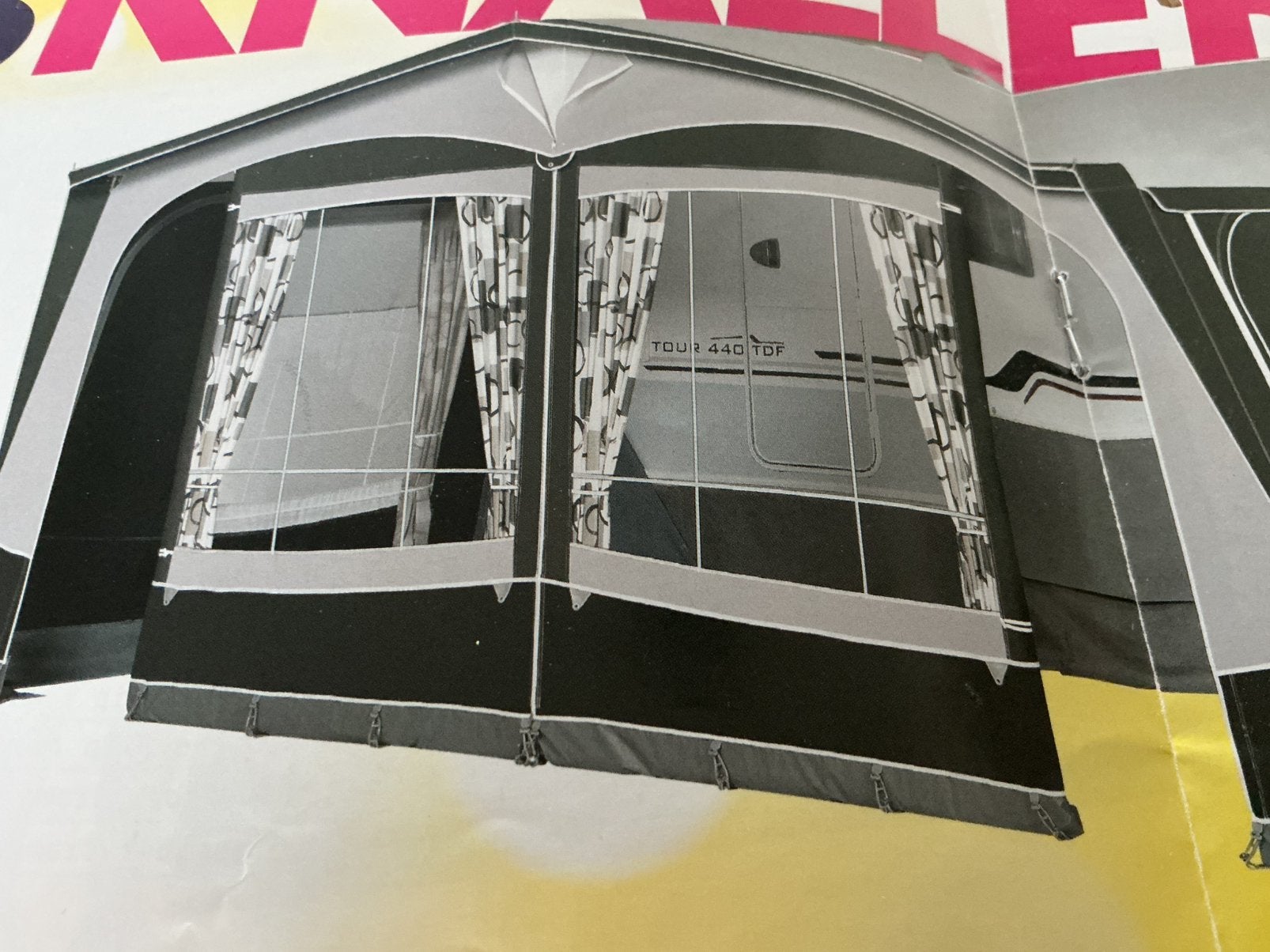 Voortent voor caravan - gebruikt, Caravans en Kamperen, Caravan accessoires, Ophalen, Gebruikt