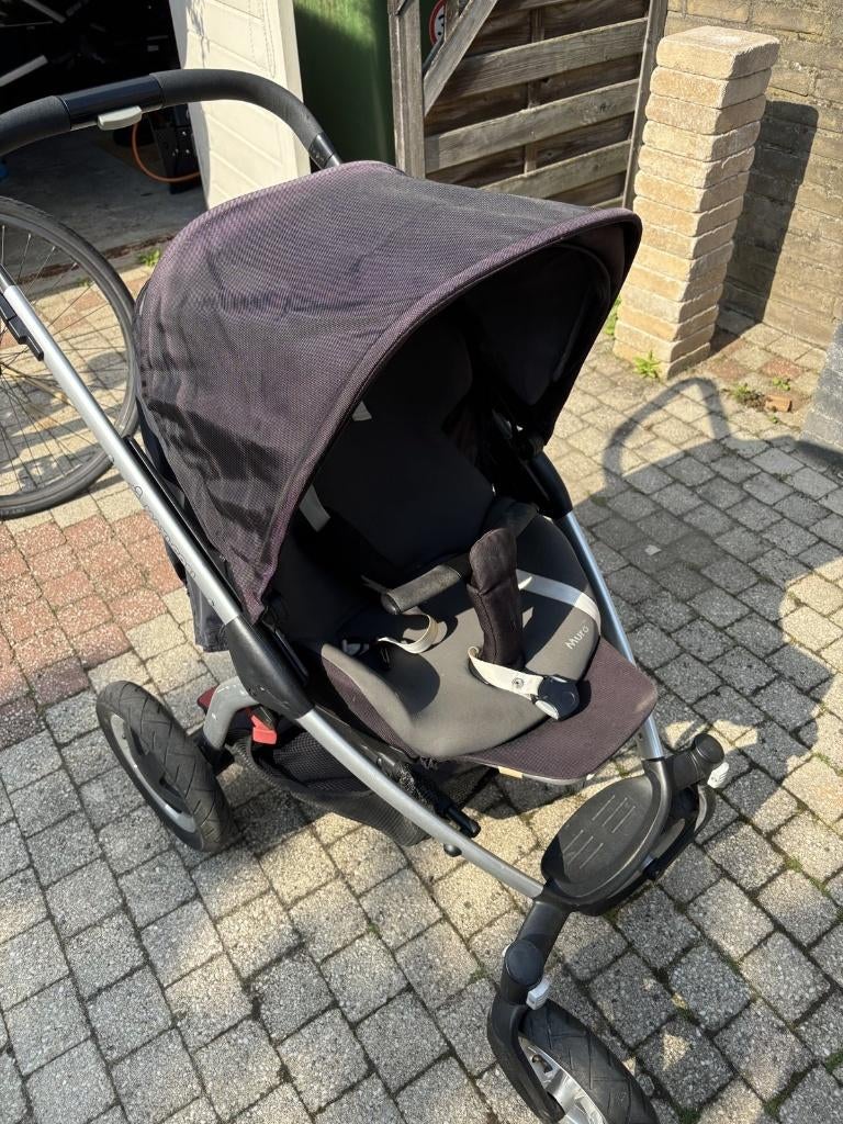 Maxi-Cosi Mura 4-wieler + reiswieg + 2 autostoelen, Kinderen en Baby's, Kinderwagens en Combinaties, Ophalen, Gebruikt, Verstelbare duwstang