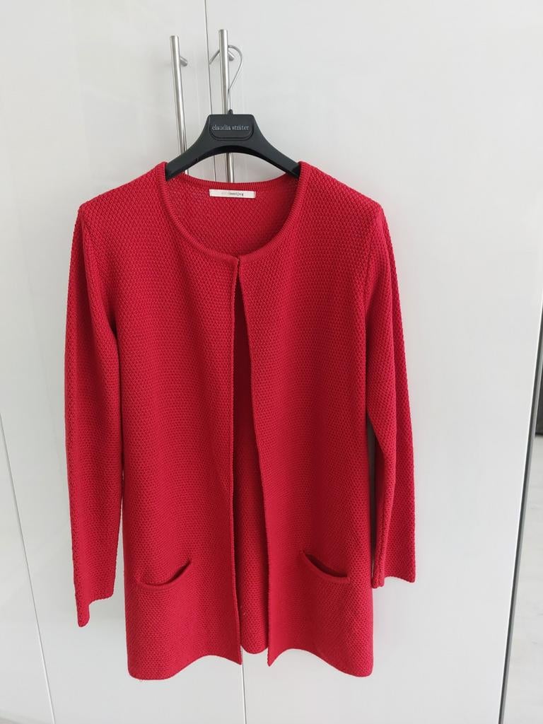 SIBIN LINNEBJERG...prachtig nieuw rood vest.  Maat L, Ophalen of Verzenden, Nieuw, Maat 38/40 (M), Rood