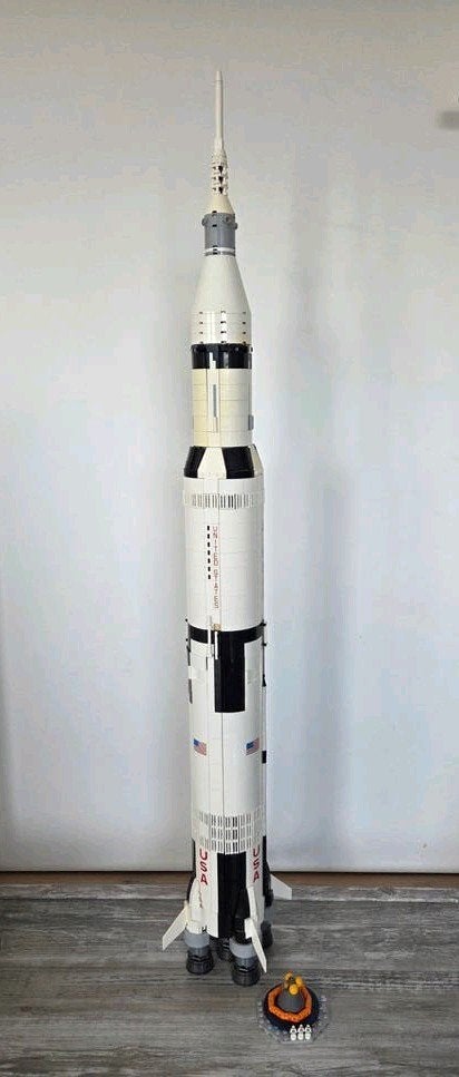 LEGO NASA Apollo Saturn V (92176), Lego, Ophalen of Verzenden, Zo goed als nieuw, Complete set