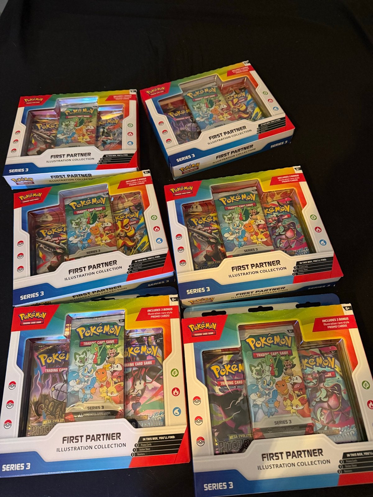 6x Pokémon First Partner Illustration Collection Series 3, Ophalen, Nieuw, Overige typen