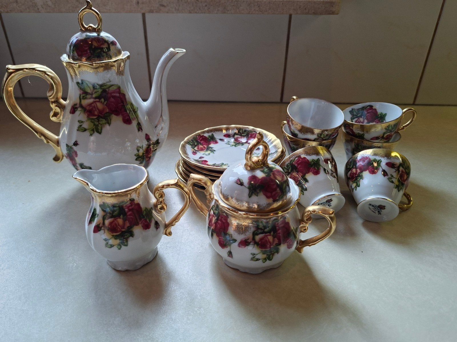 Vintage Saji servies, Ophalen of Verzenden
