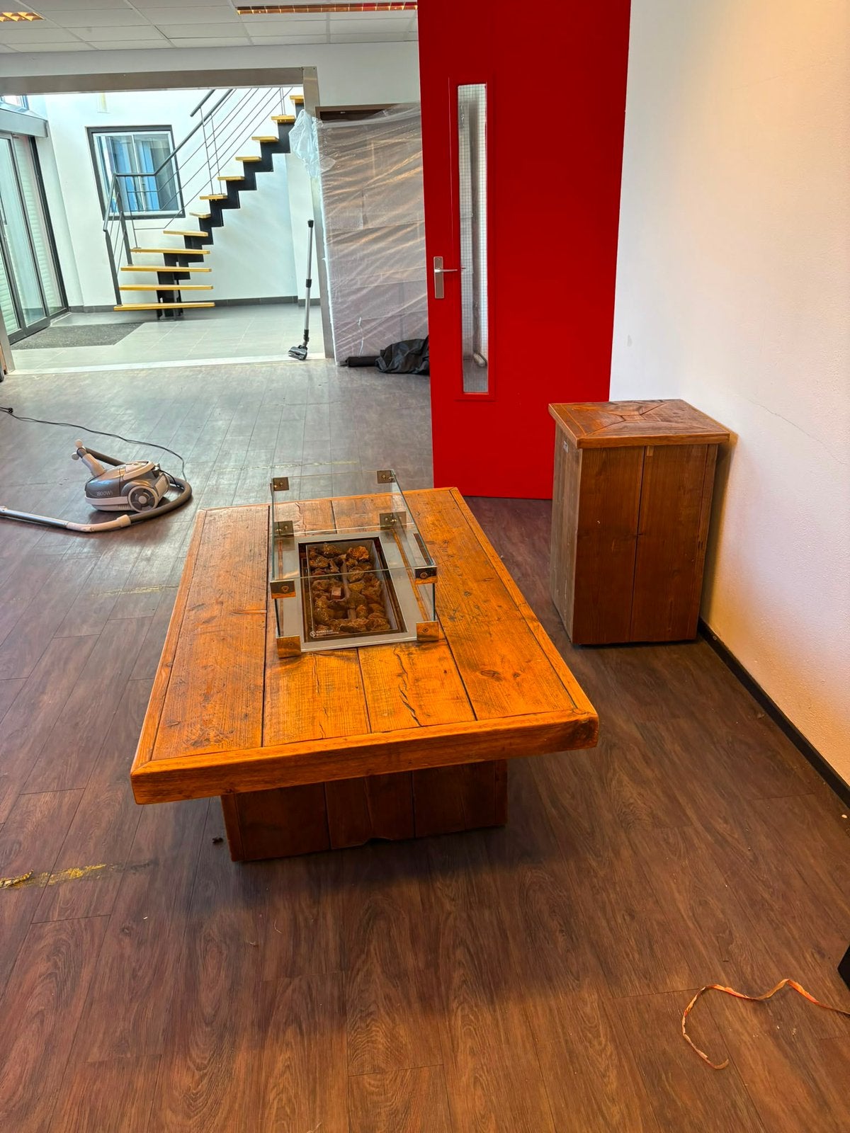 Vuurkorf tafel met gas fles aansluiting, Ophalen, Gebruikt, Vuurkorf