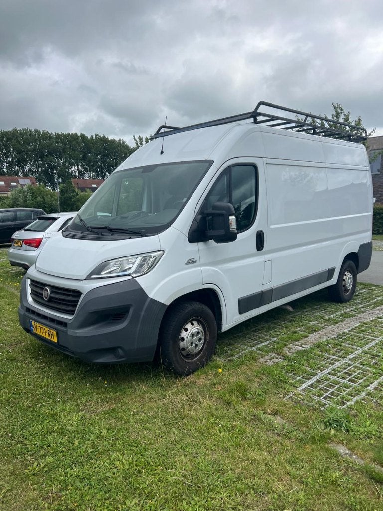 Fiat Ducato 2.3 MJ 130pk L2h2  2017, Auto's, Bestelauto's, Voorwielaandrijving, Zwart, Wit, 1900 kg