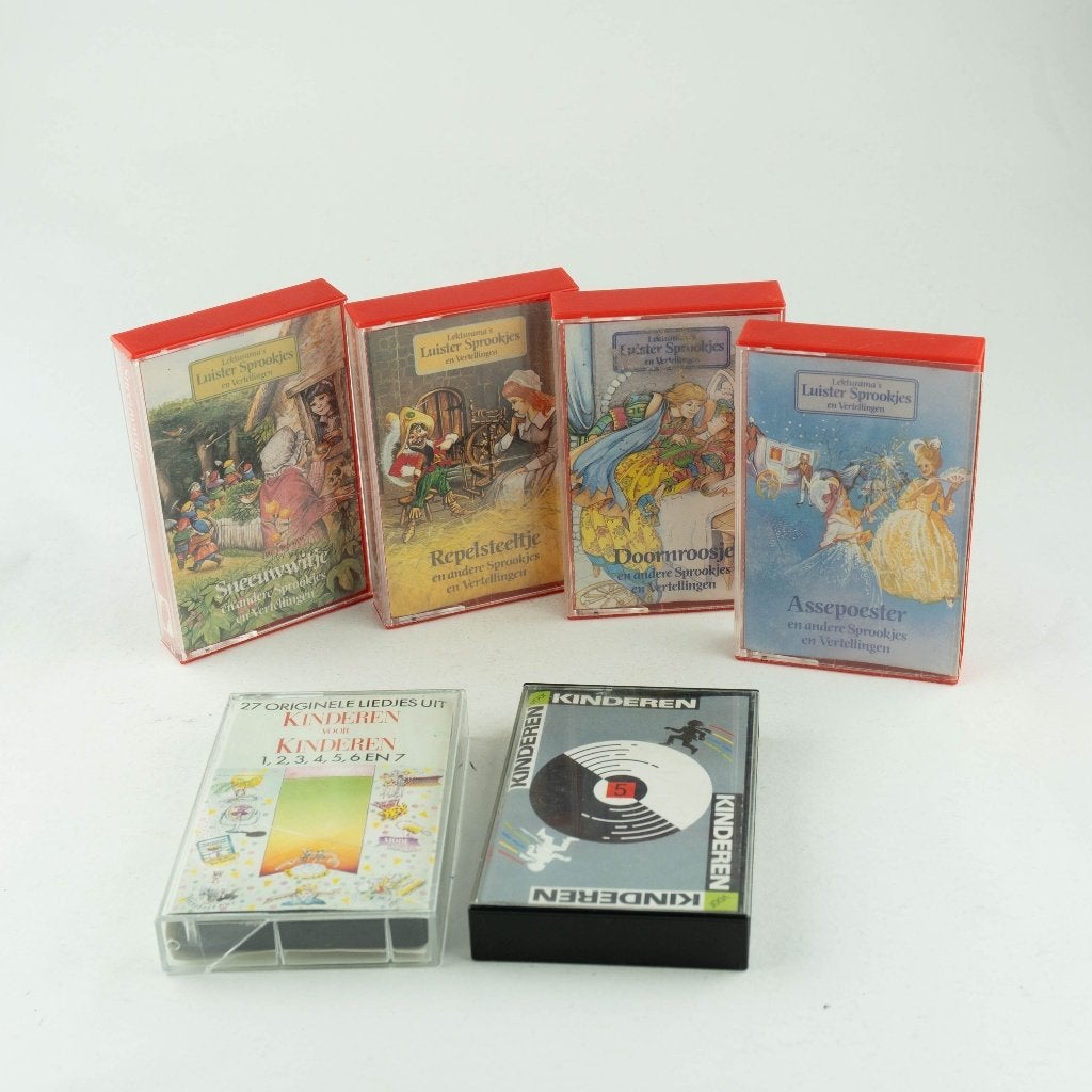 6 cassette bandjes, sprookjes, kinderen voor kinderen, Cd's en Dvd's, 2 t/m 25 bandjes, Overige genres, Ophalen of Verzenden, Zo goed als nieuw