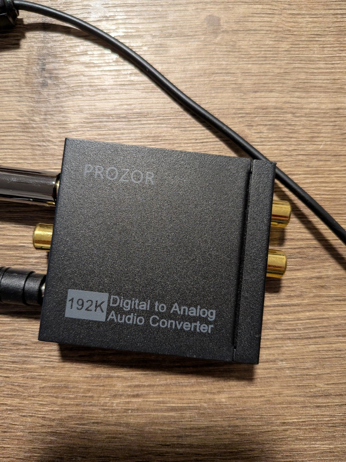 PROZOR 192kHz DAC Converter met optische kabel 3m, Audio, Tv en Foto, Converters, Ophalen of Verzenden, Zo goed als nieuw