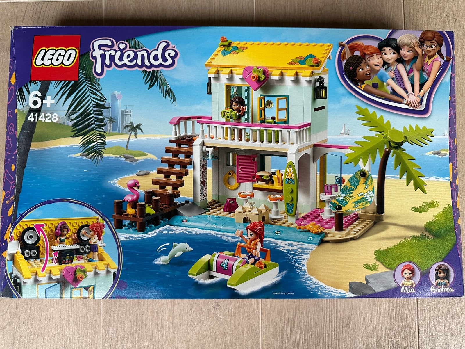 LEGO Friends 41428 Strandhuis - Zo goed als nieuw, Lego, Friends, Ophalen of Verzenden, Zo goed als nieuw