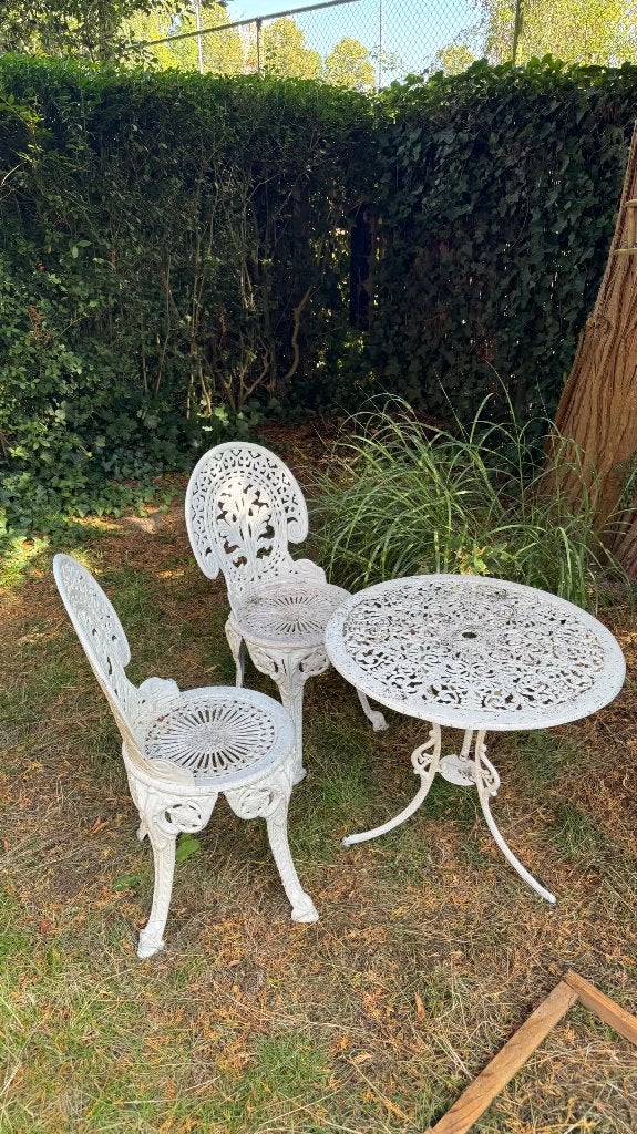 Bistro setje, Overige materialen, Gebruikt, Bijzettafel, Tuinset