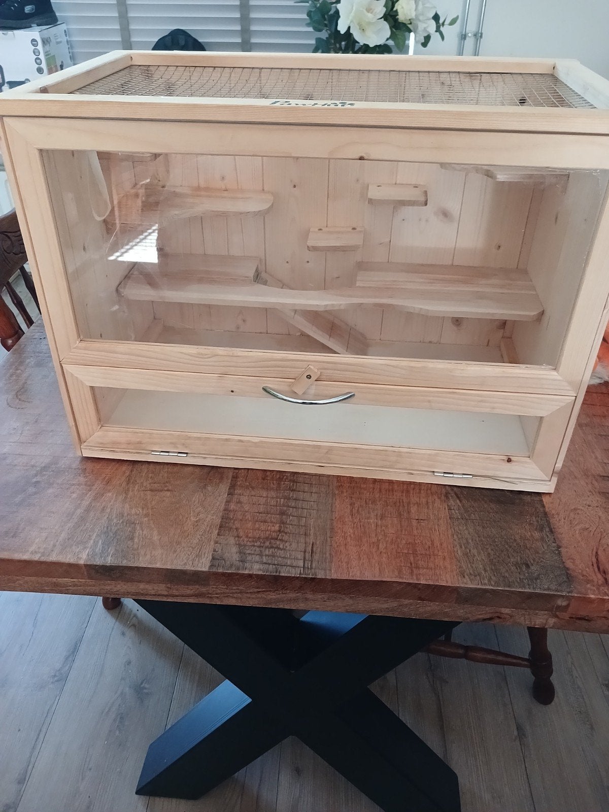 hamsterkooi van pawhut, Kooi, Minder dan 75 cm, Zo goed als nieuw, Hamster
