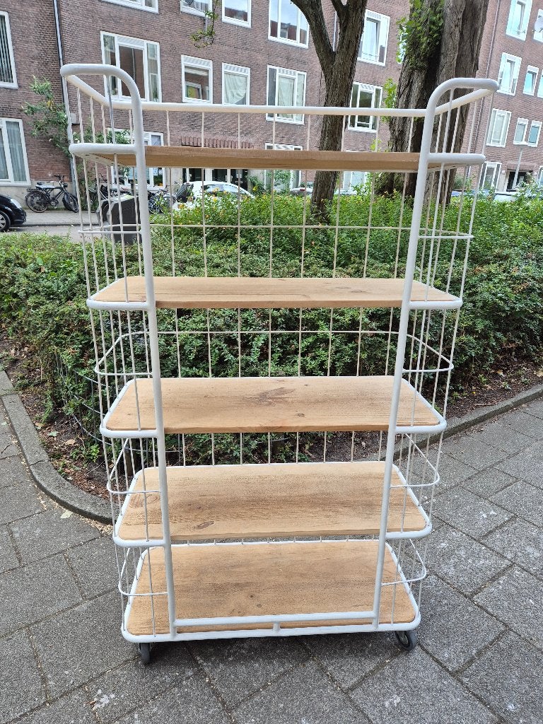 Voorraad rek / stelling  / kast, Huis en Inrichting, Keuken | Keukenelementen, Ophalen, Wit, 50 tot 100 cm, Zo goed als nieuw