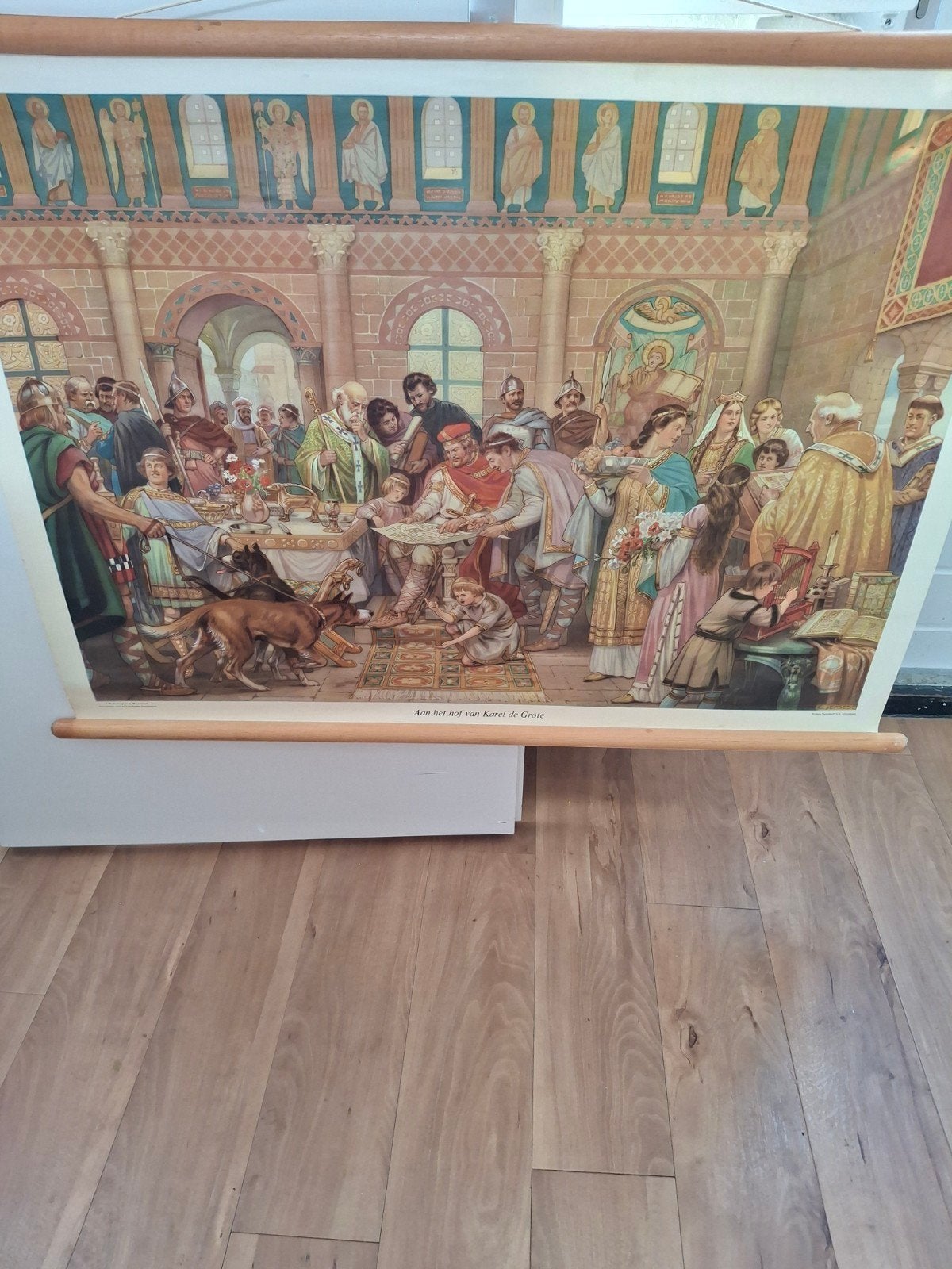 Aan het hof met Karel de Grote., Antiek en Kunst, Ophalen of Verzenden, Geschiedenis
