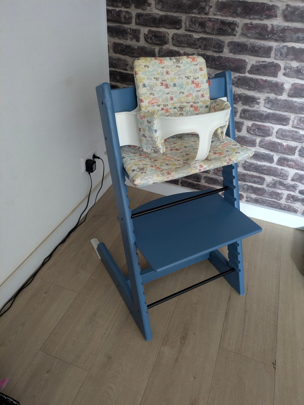 Stokke TrippTrapp kinderstoel + assosoires babyzit, Kinderen en Baby's, Kinderstoelen, Ophalen, Gebruikt, Meegroeistoel, Stoelverkleiner