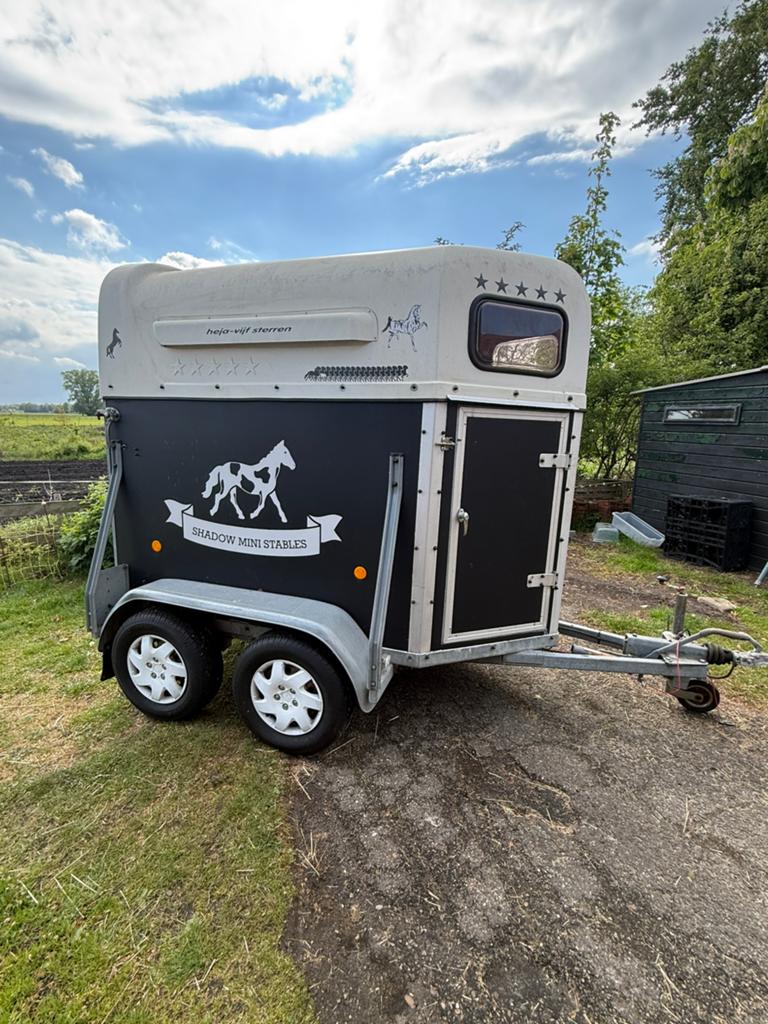 Paardentrailer voor mini’s en kleine pony’s, Dieren en Toebehoren, Ophalen, Nieuw, Hout, Overige typen