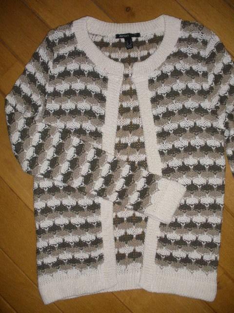 MANGO vest beige bruin maat M, Maat 38/40 (M), Mango, Beige, Ophalen of Verzenden