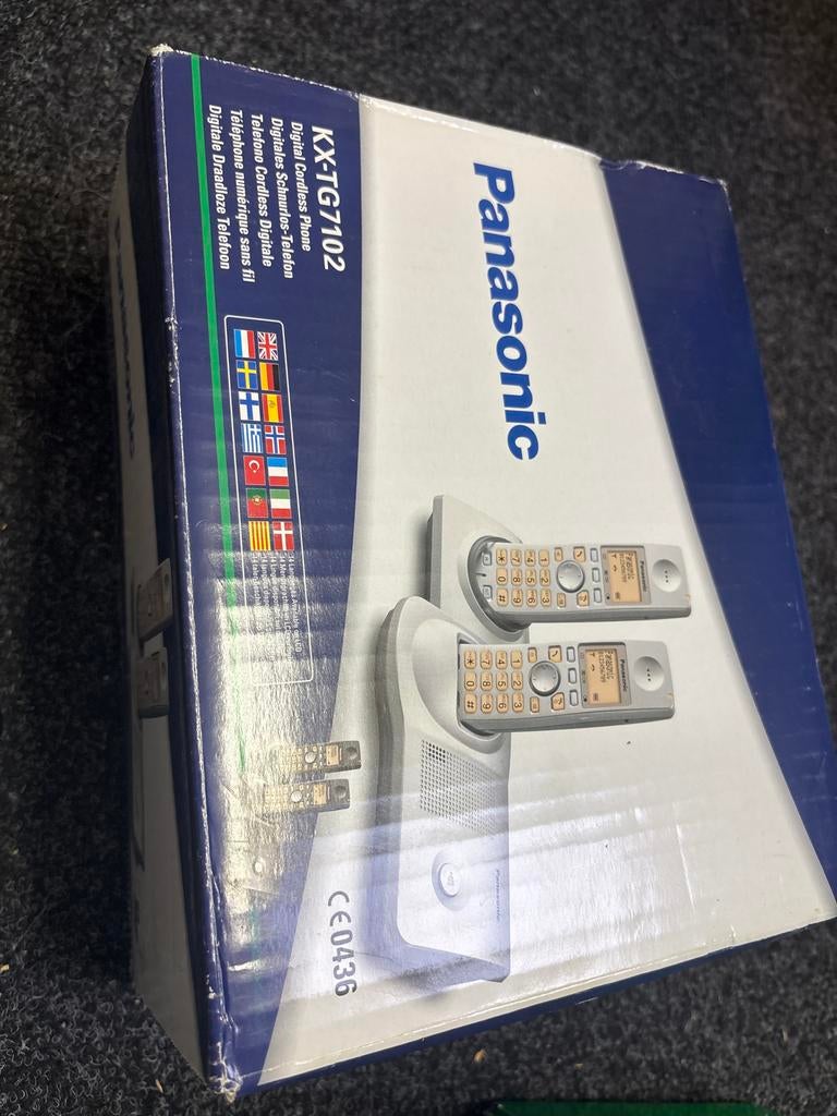 Panasonic KX-TG7102 Draadloze Telefoon - Twinset, Ophalen, Zo goed als nieuw