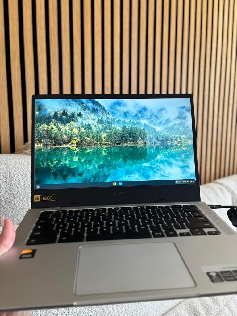 Acer Chromebook 514 - Zo goed als nieuw met oplader, 14 inch, 4 GB of minder, Qwerty, Nieuw