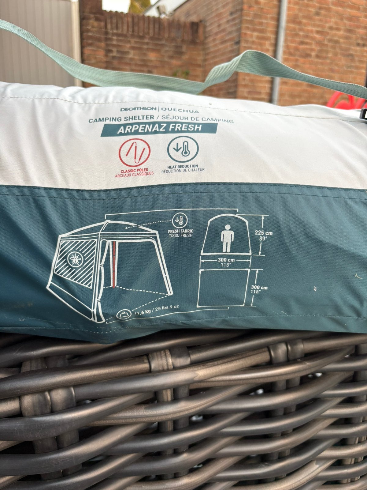 camping shelter arpenaz fresh, Caravans en Kamperen, Ophalen of Verzenden, Zo goed als nieuw