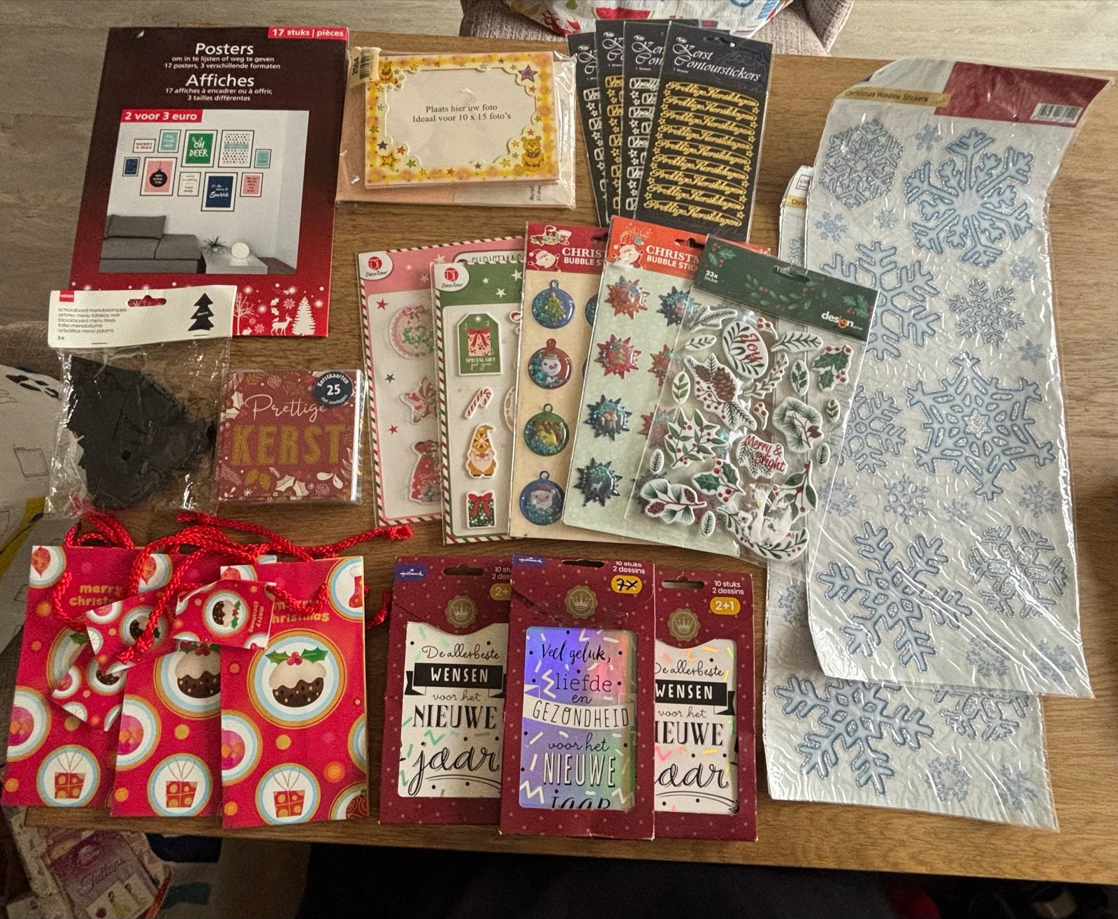 Kerst Knutselpakket: Stickers, Posters, Cadeauzakjes, Diversen, Ophalen of Verzenden, Nieuw