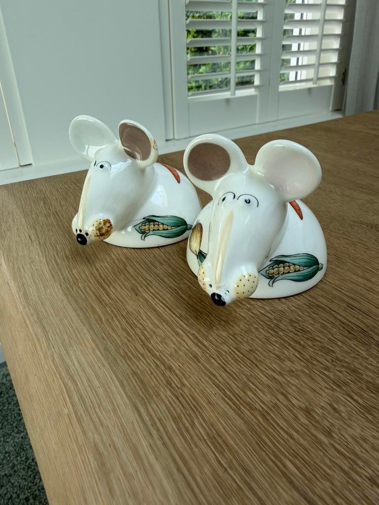 Villeroy & Boch peper en zoutstel in vorm van muis, Overige typen, Ophalen of Verzenden, Zo goed als nieuw, Overige stijlen