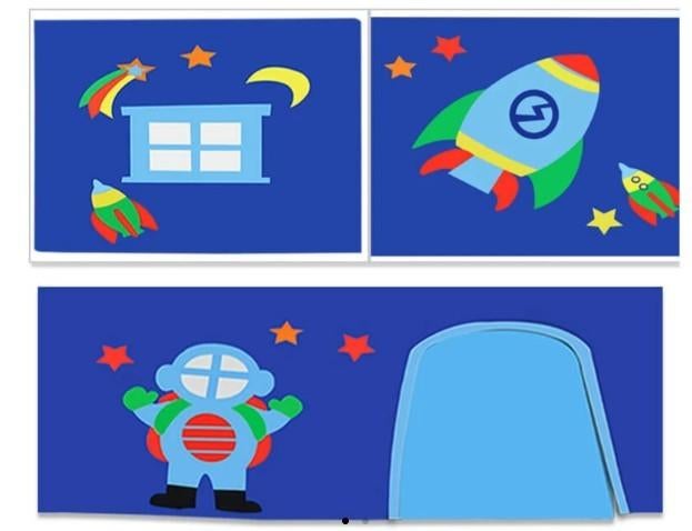 Vipack speelgordijn astro, Kinderen en Baby's, Kinderkamer | Inrichting en Decoratie, Ophalen, Zo goed als nieuw, Gordijnen of Lamellen
