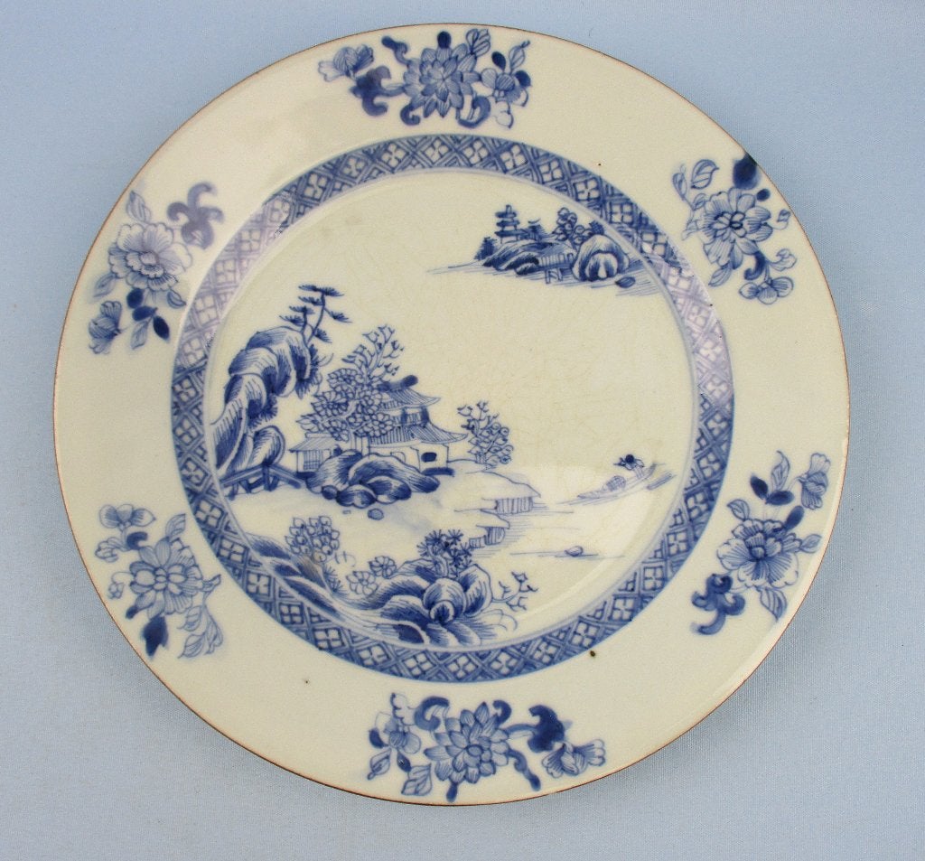Antiek Chinees porselein bord Qianlong ( 1735 - 1796 ), Ophalen of Verzenden