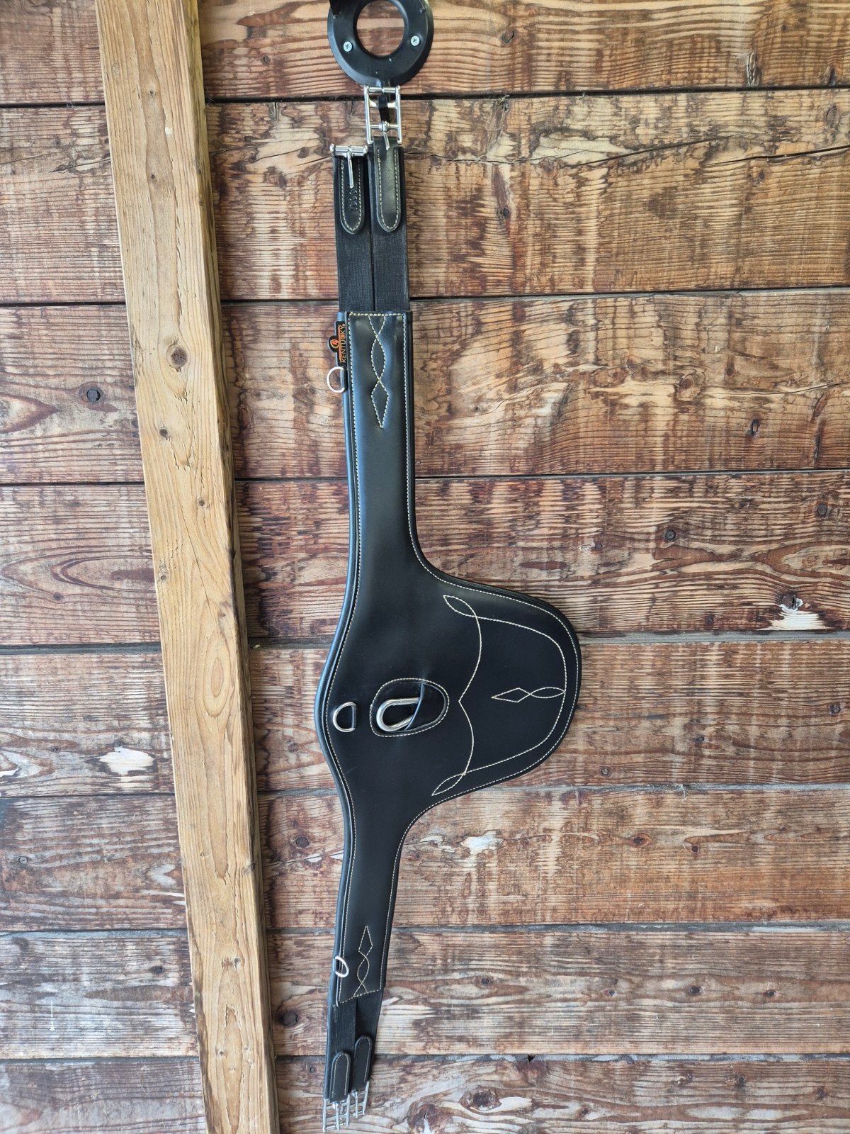 Kentucky springsingel zwart 130cm, Dieren en Toebehoren, Paarden en Pony's | Hoofdstellen en Tuigage, Ophalen of Verzenden, Zo goed als nieuw