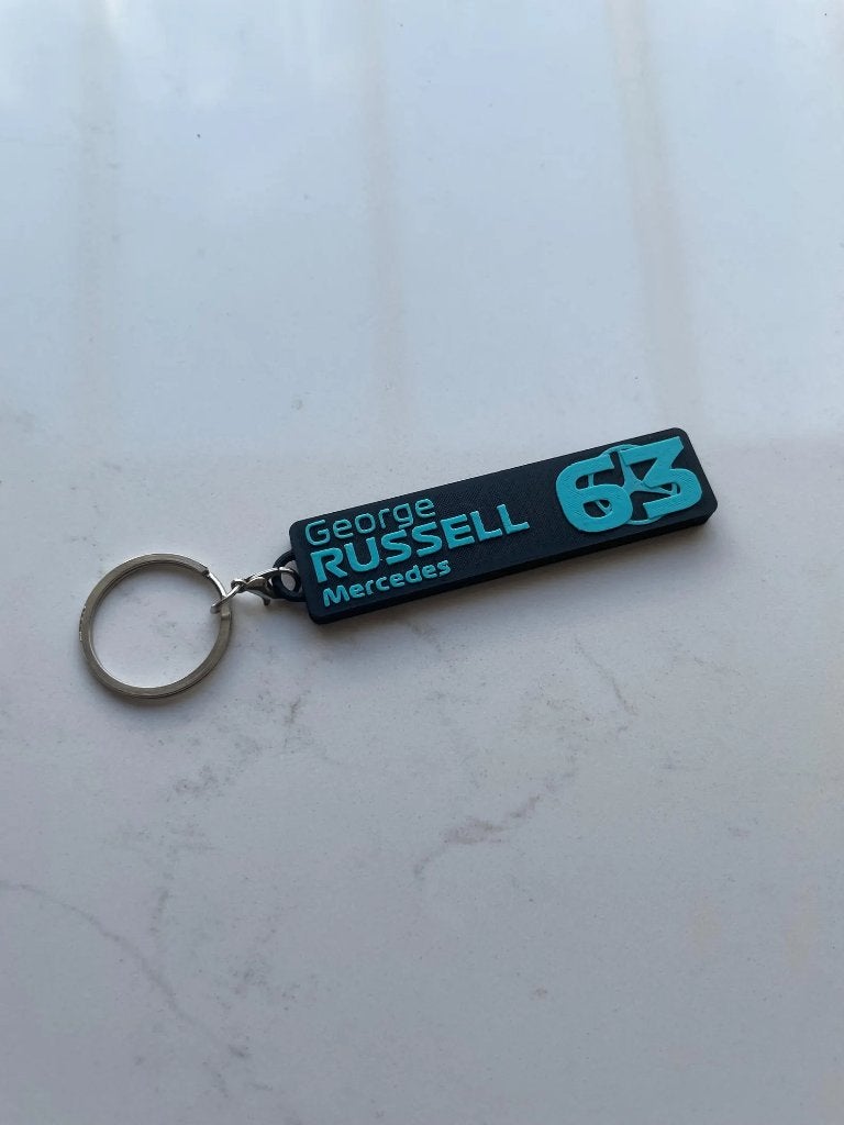 George Russell sleutelhanger, Verzamelen, Verzenden, Nieuw, Sport